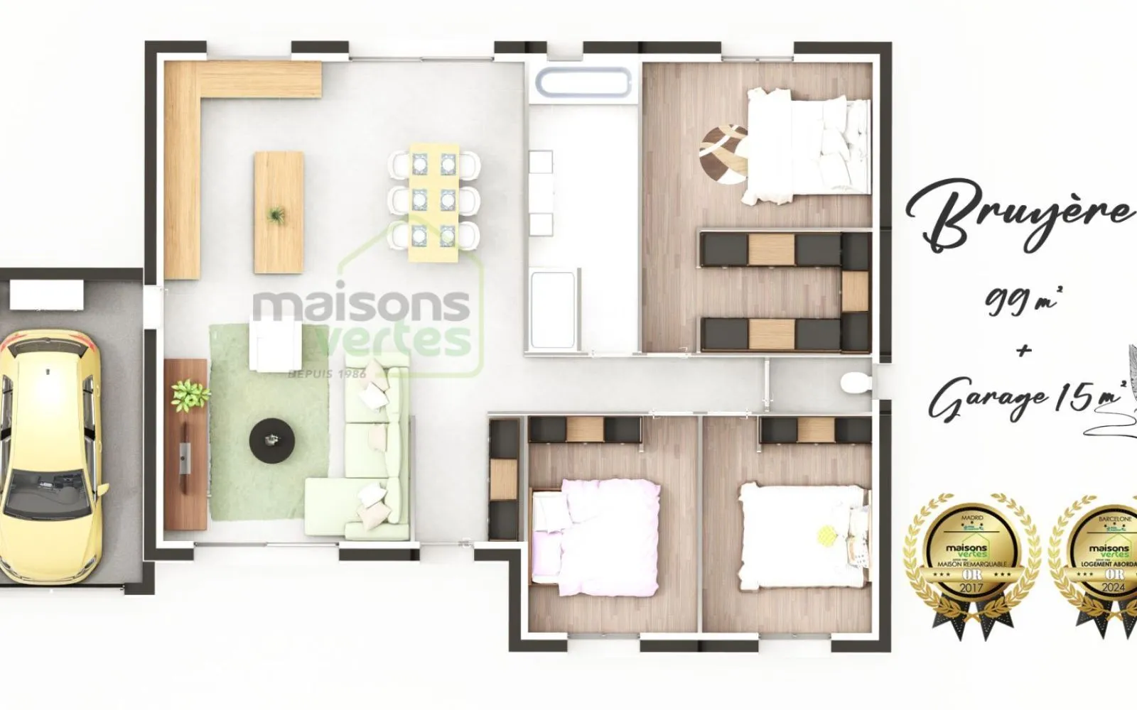 Projet de construction d'une maison 100 m² avec terrain à ALIGNAN-DU-VENT (34) à Alignan-du-Vent — photo 5