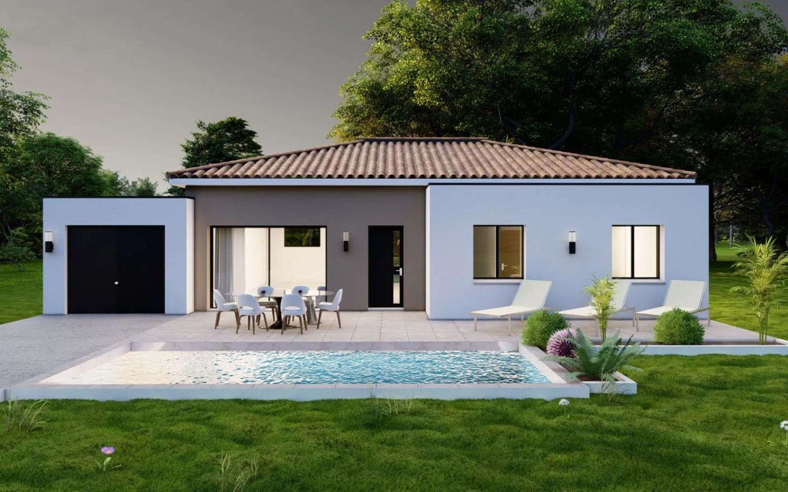 Projet de construction d'une maison 100 m² avec terrain à ALIGNAN-DU-VENT (34) à Alignan-du-Vent — photo 2