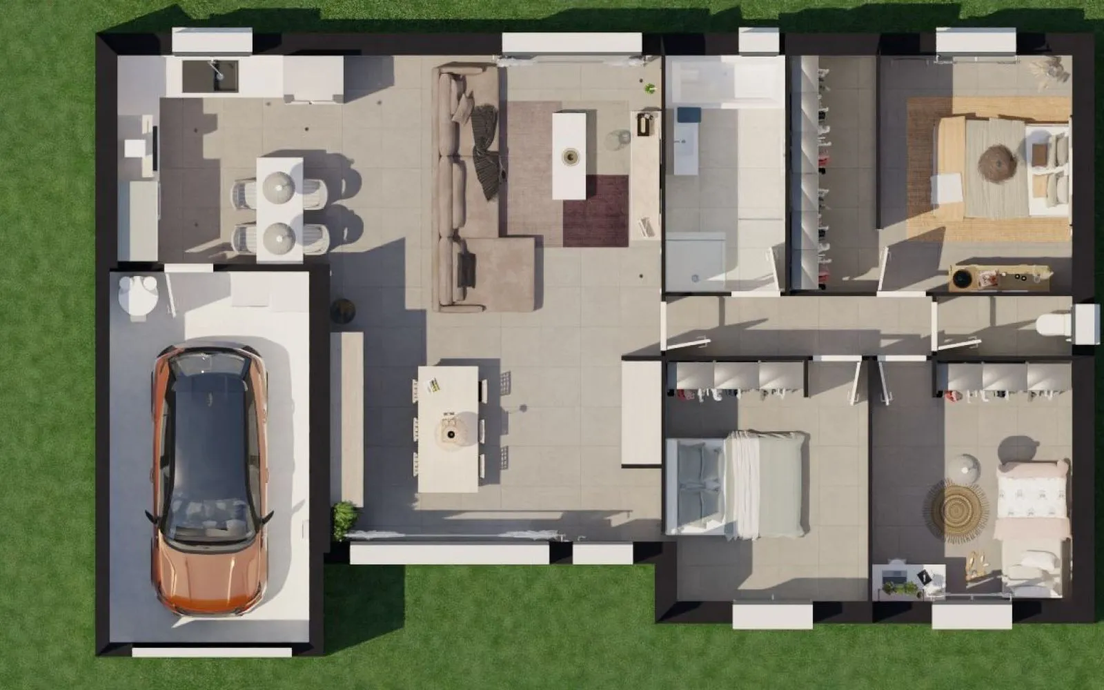Projet de construction d'une maison 90 m² avec terrain à CANET (11) à Canet — photo 3