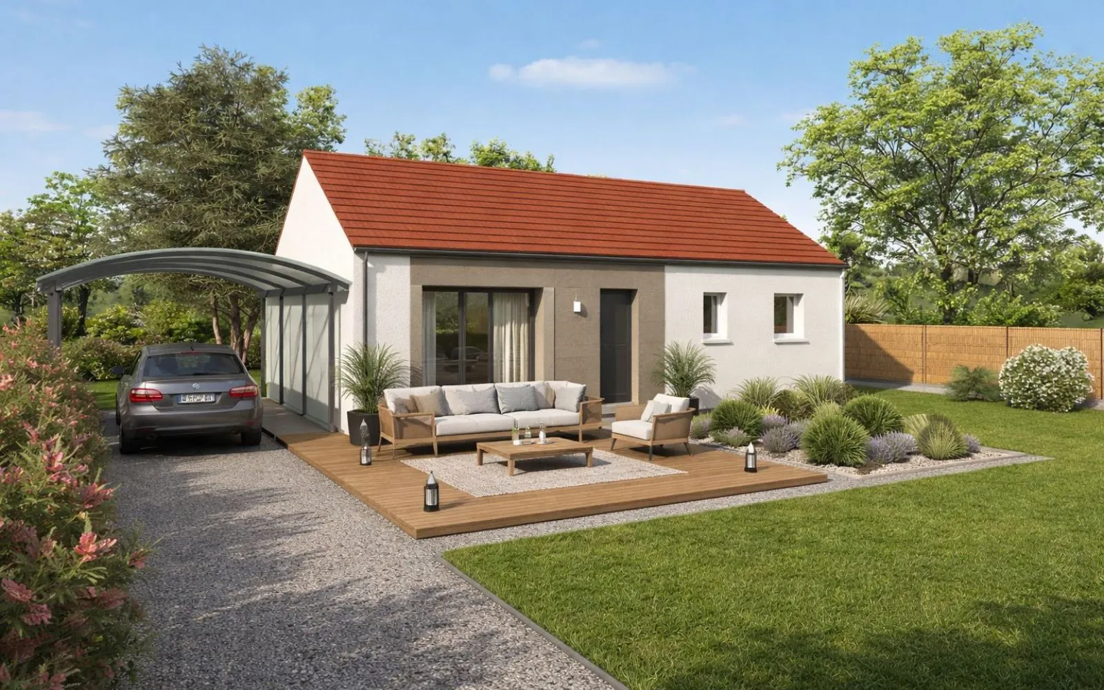 Projet de construction d'une maison 70 m² avec terrain à SAINT-LUBIN-DE-LA-HAYE (28) à Saint-Lubin-de-la-Haye — photo 1