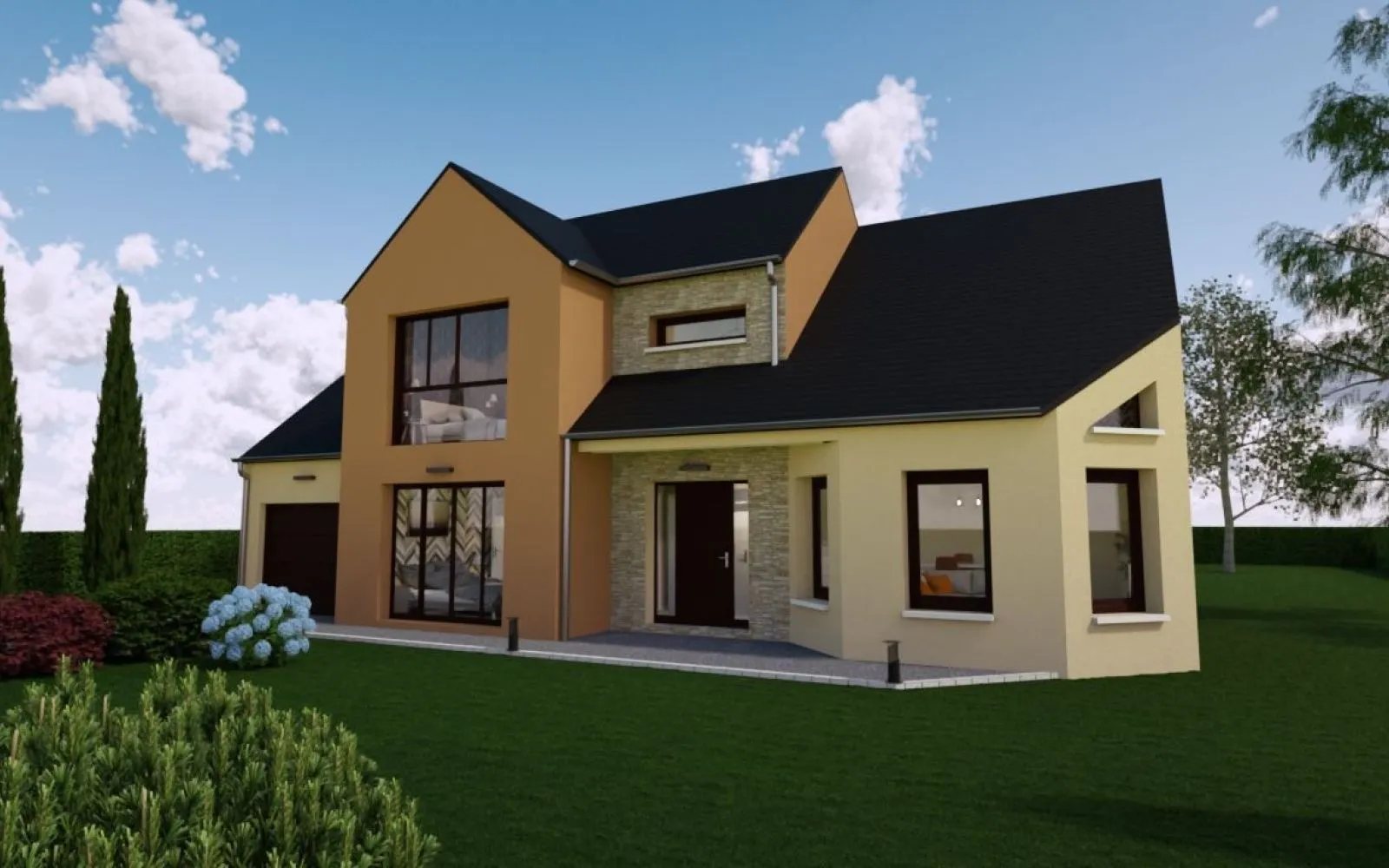 Projet de construction d'une maison 138 m² avec terrain à TIGEAUX (77) à Tigeaux — photo 1