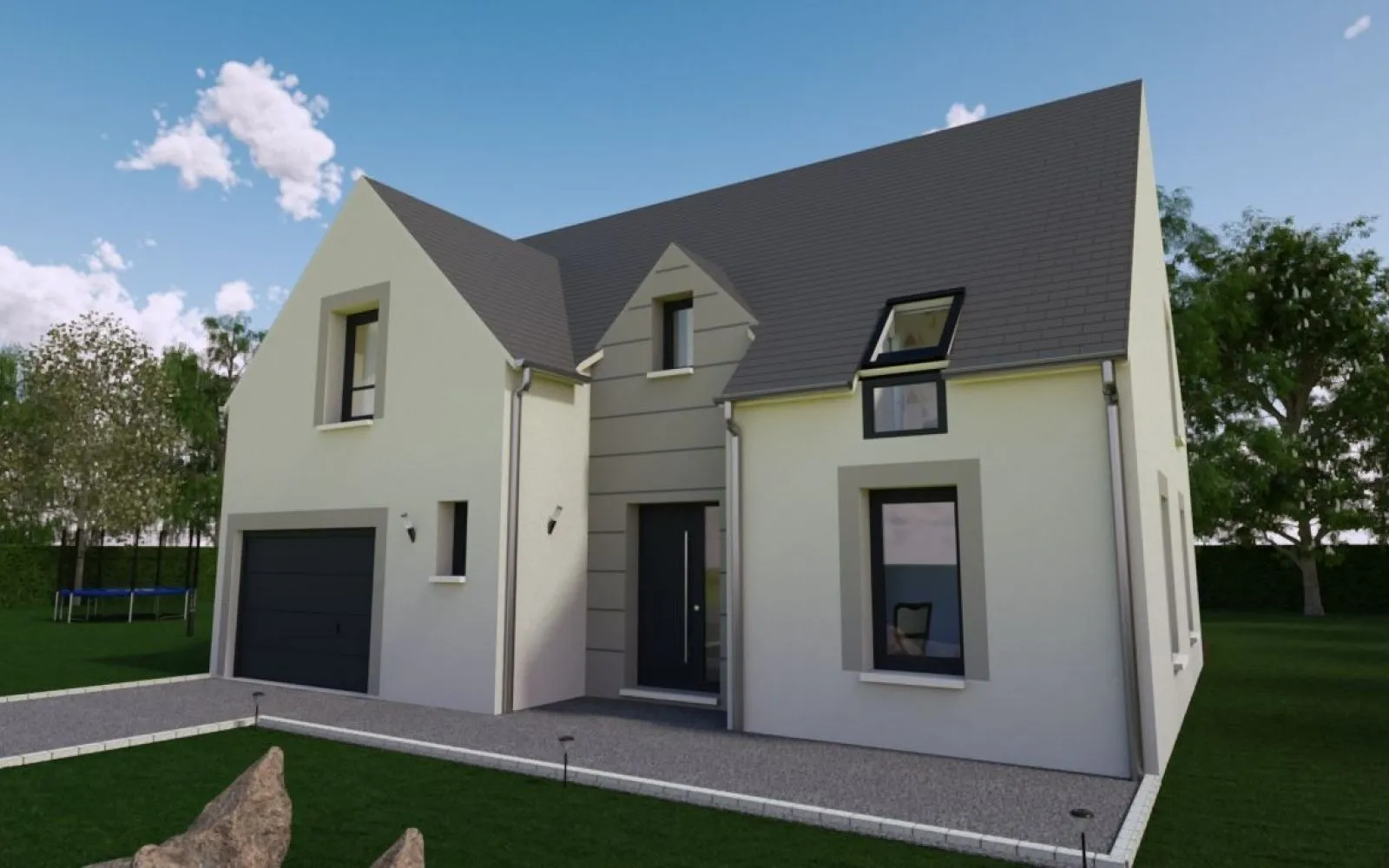 Projet de construction d'une maison 95 m² avec terrain à FONTENAY-TRESIGNY (77) à Fontenay-Trésigny — photo 2