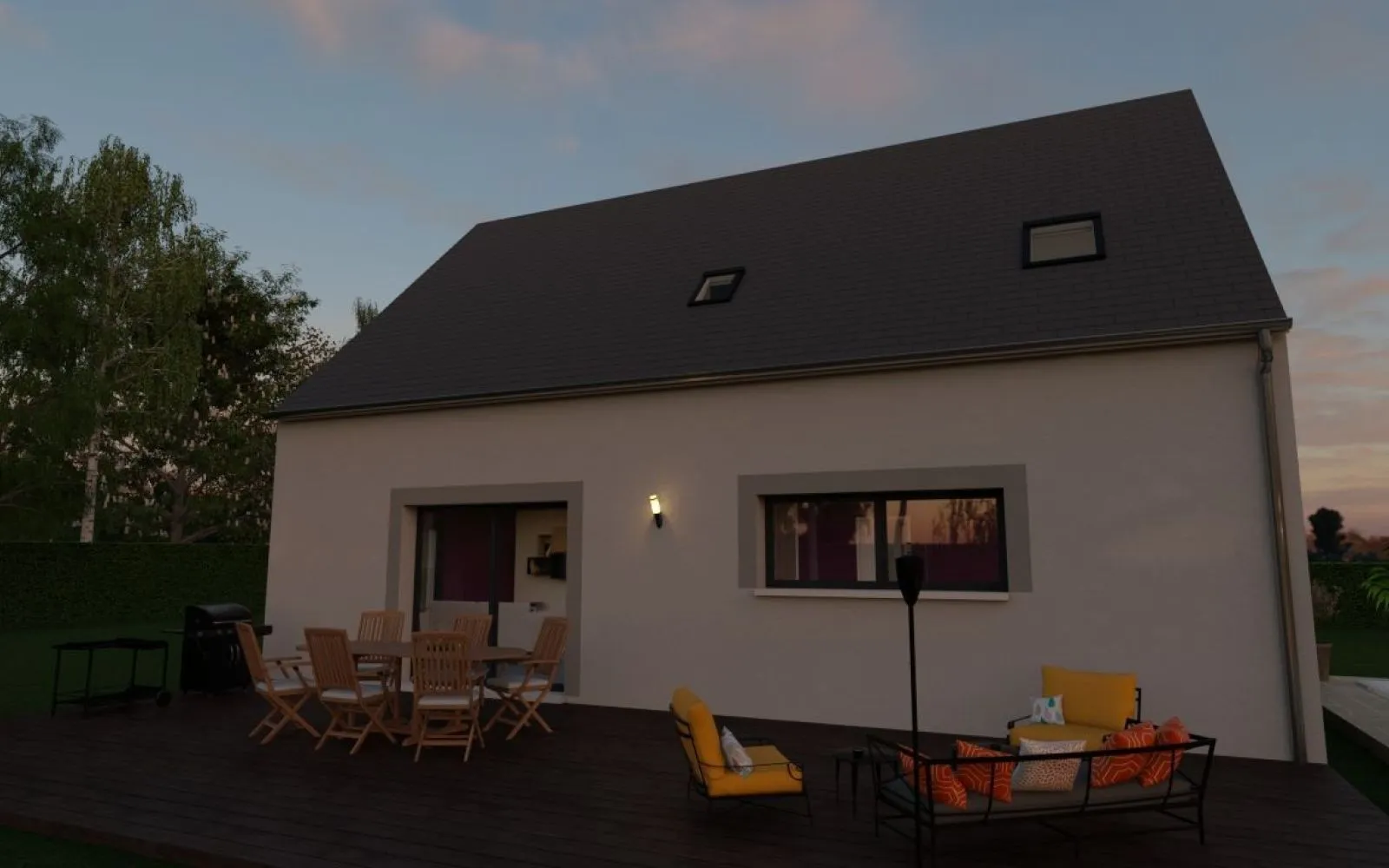 Projet de construction d'une maison 95 m² avec terrain à FONTENAY-TRESIGNY (77) à Fontenay-Trésigny — photo 4