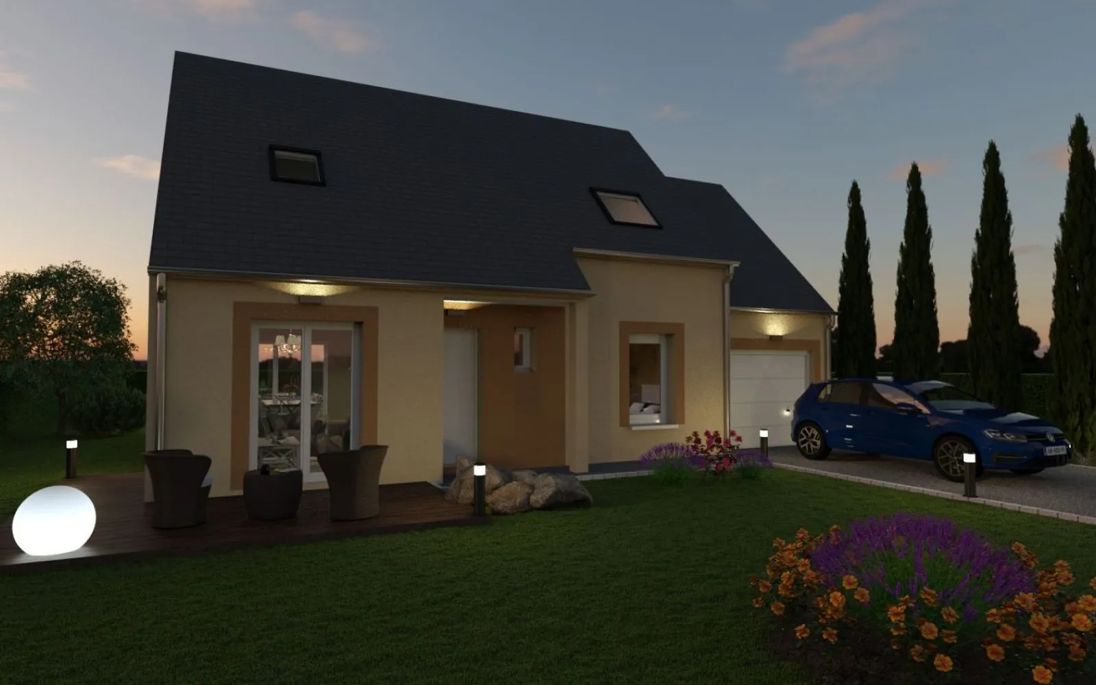 Projet de construction d'une maison 83 m² avec terrain à GRISY-SUISNES (77) à Grisy-Suisnes — photo 1