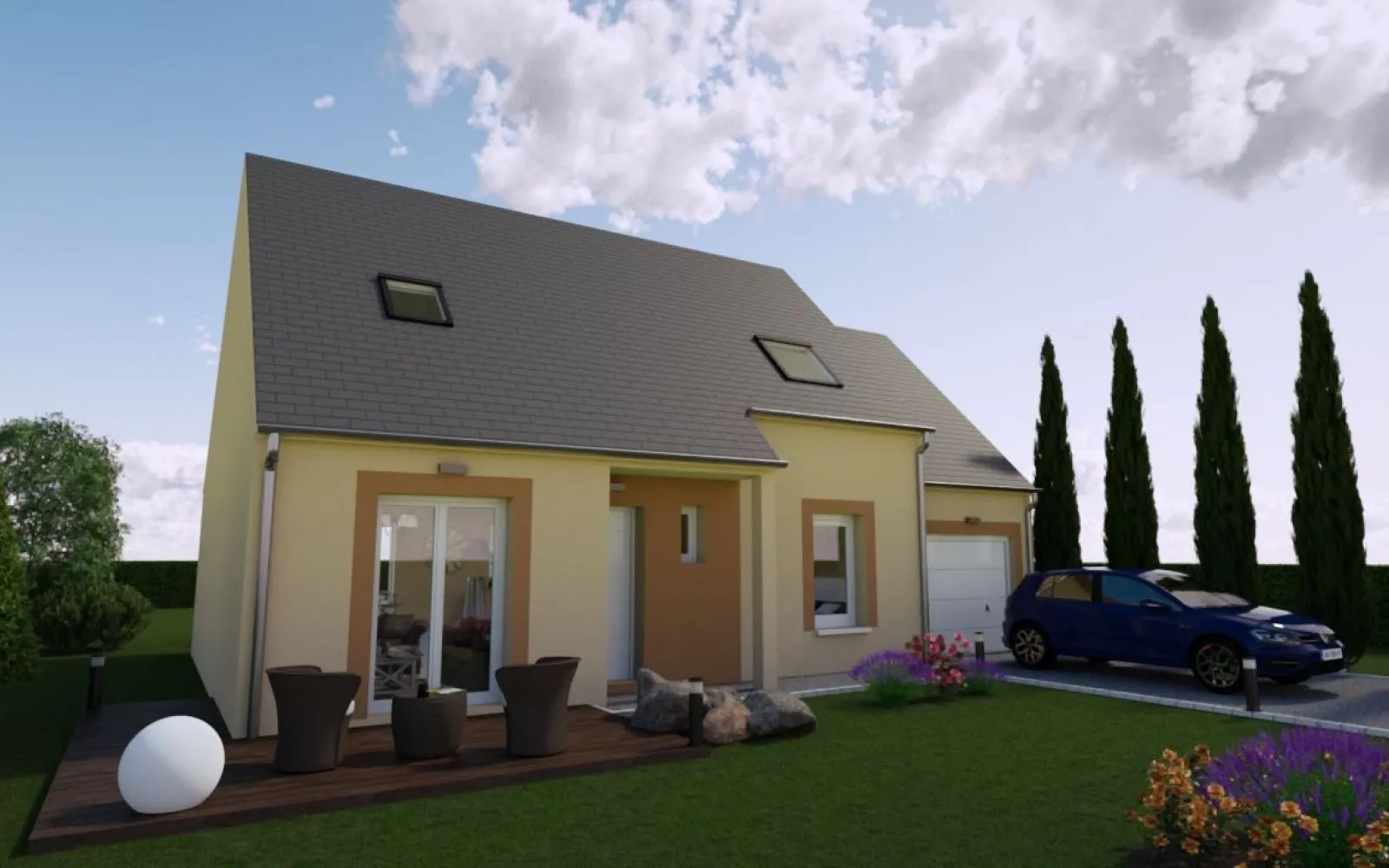Projet de construction d'une maison 83 m² avec terrain à GRISY-SUISNES (77) à Grisy-Suisnes — photo 2