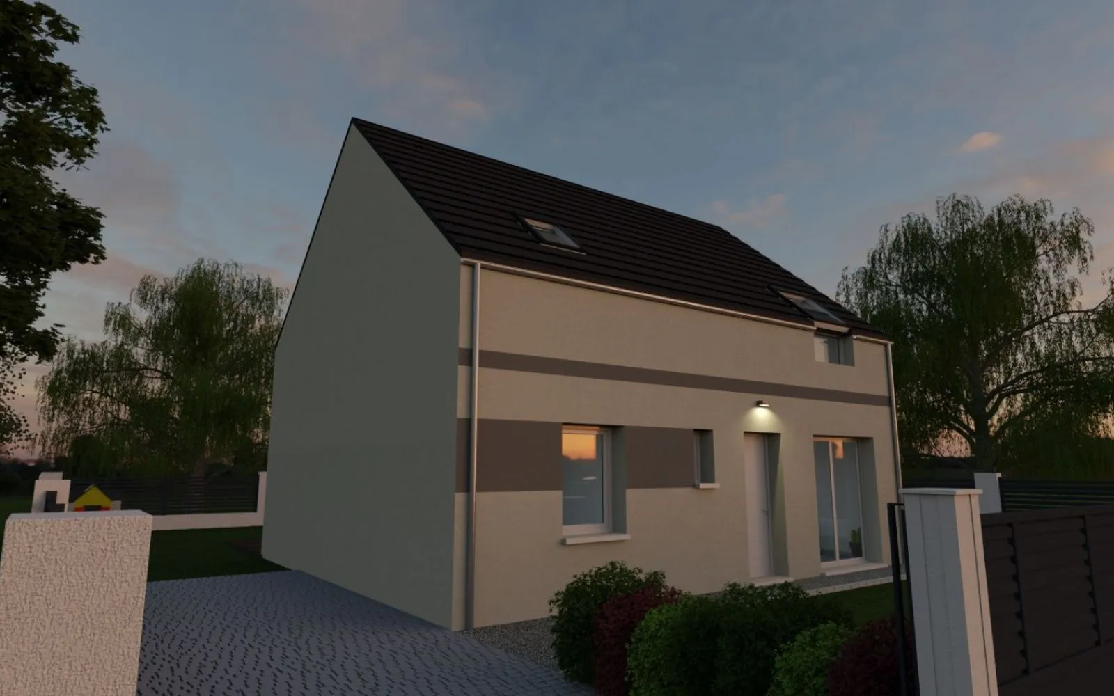 Projet de construction d'une maison 96 m² avec terrain à CHESSY (77) à Chessy — photo 2