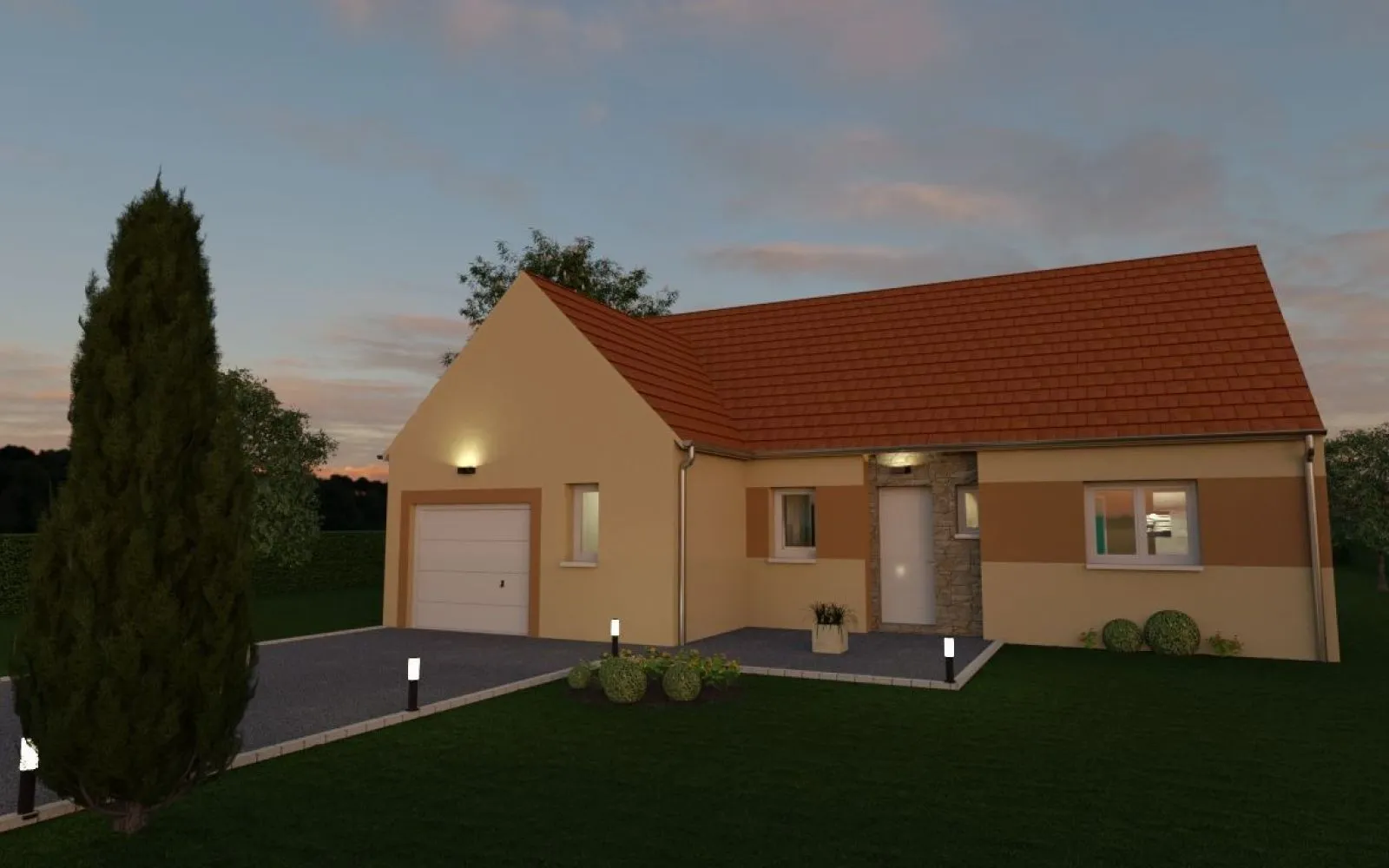 Projet de construction d'une maison 92 m² avec terrain à CHESSY (77) à Chessy — photo 1