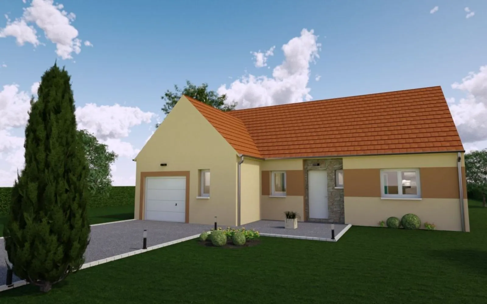 Projet de construction d'une maison 92 m² avec terrain à CHESSY (77) à Chessy — photo 2