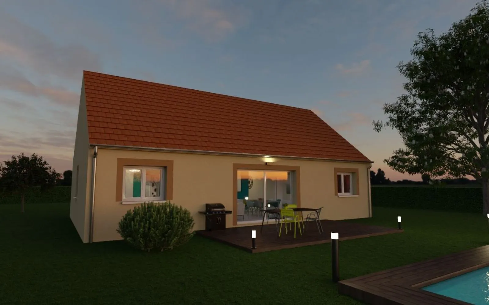 Projet de construction d'une maison 92 m² avec terrain à CHESSY (77) à Chessy — photo 4