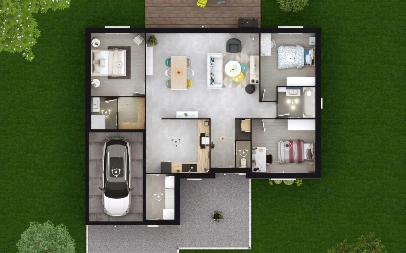 Projet de construction d'une maison 92 m² avec terrain à CHESSY (77) à Chessy — photo 6