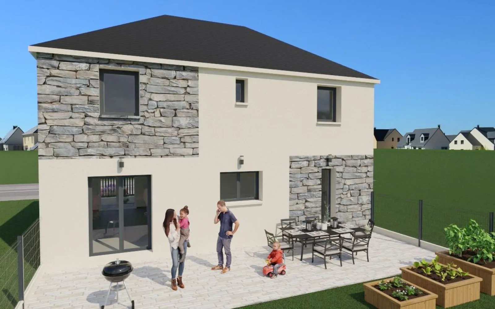Projet de construction d'une maison 102 m² avec garage intégré en avancée à Viry-Châtillon — photo 3