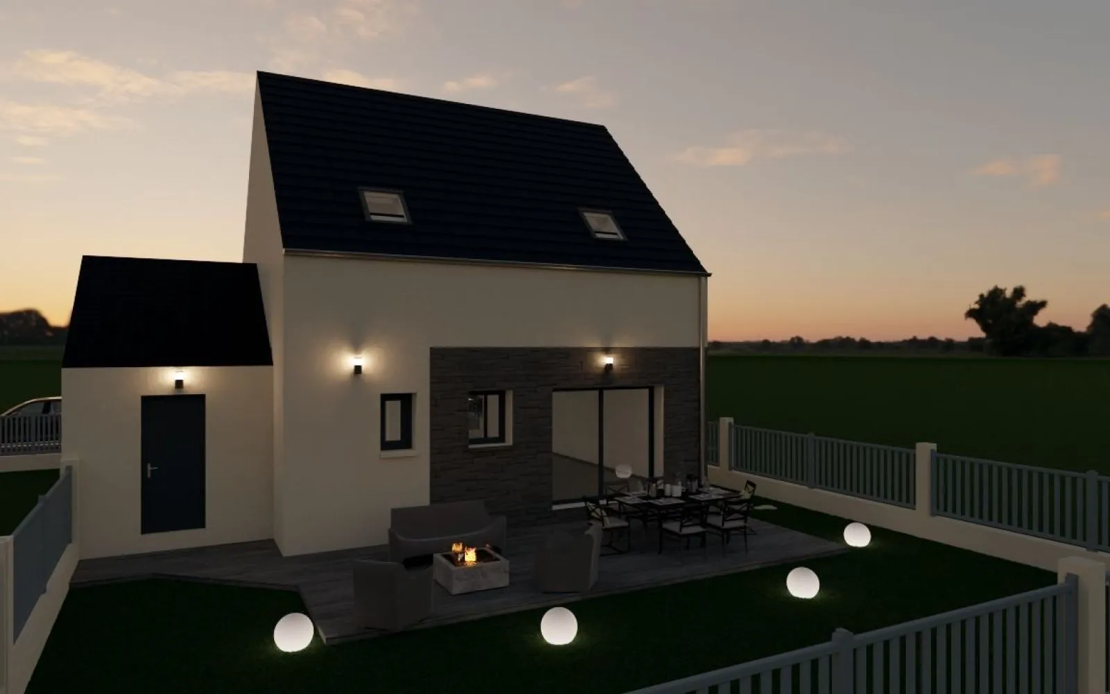 Projet de construction d'une maison 90 m² avec terrain à SAINT-ESCOBILLE (91) à Saint-Escobille — photo 3