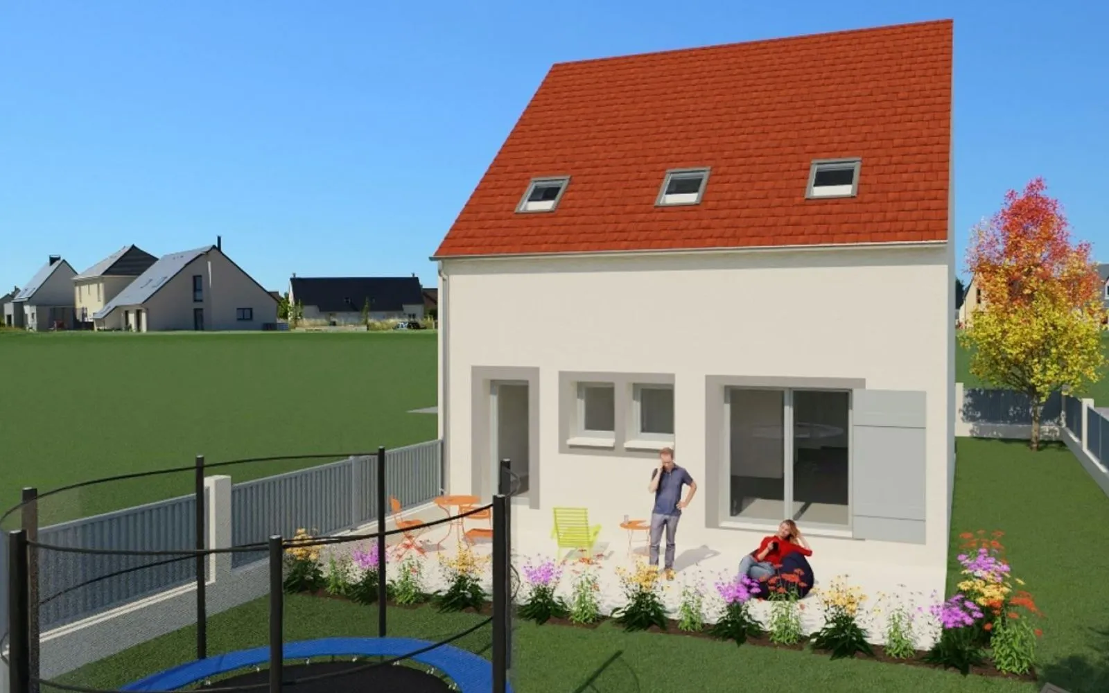 Projet de construction d'une maison 90 m² avec garage intégré de 17 m2 à Baulne — photo 2