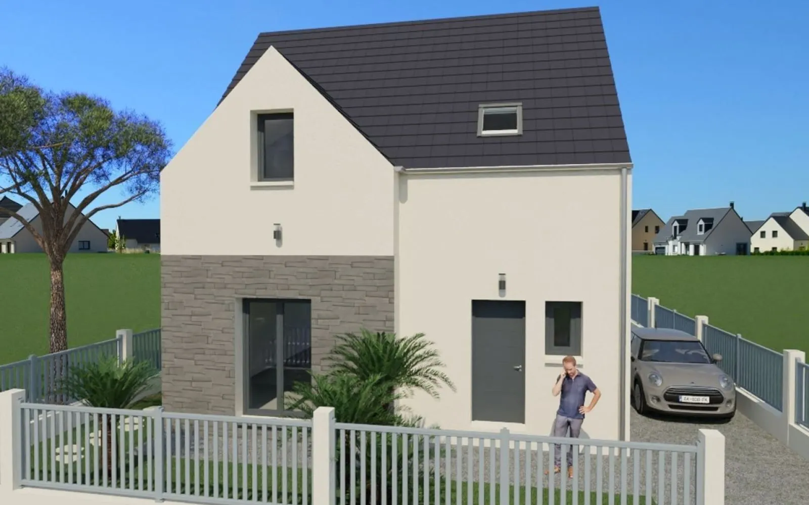 Projet de construction d'une maison 90 m² avec terrain à BAULNE (91) à Baulne — photo 1