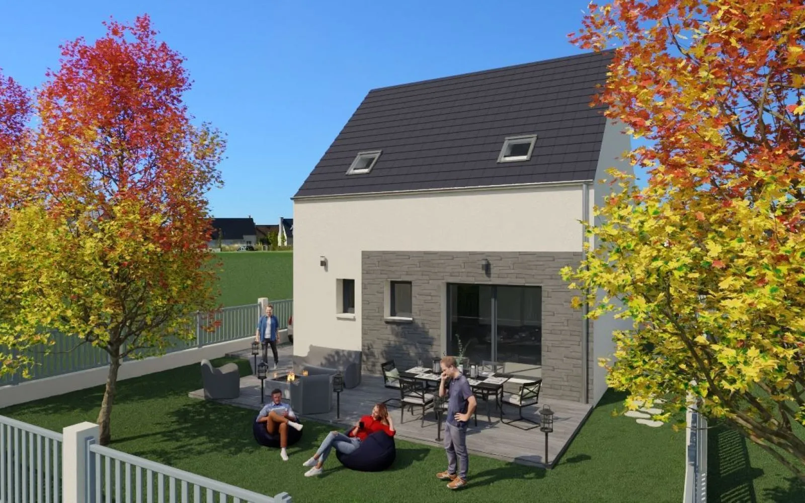 Projet de construction d'une maison 90 m² avec terrain à BAULNE (91) à Baulne — photo 3
