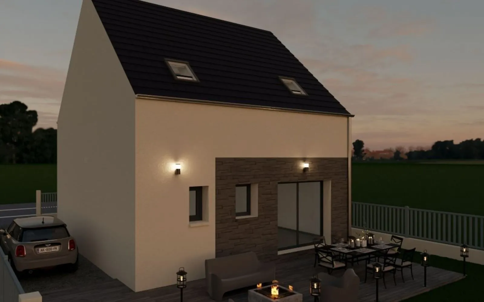 Projet de construction d'une maison 90 m² avec terrain à BAULNE (91) à Baulne — photo 4