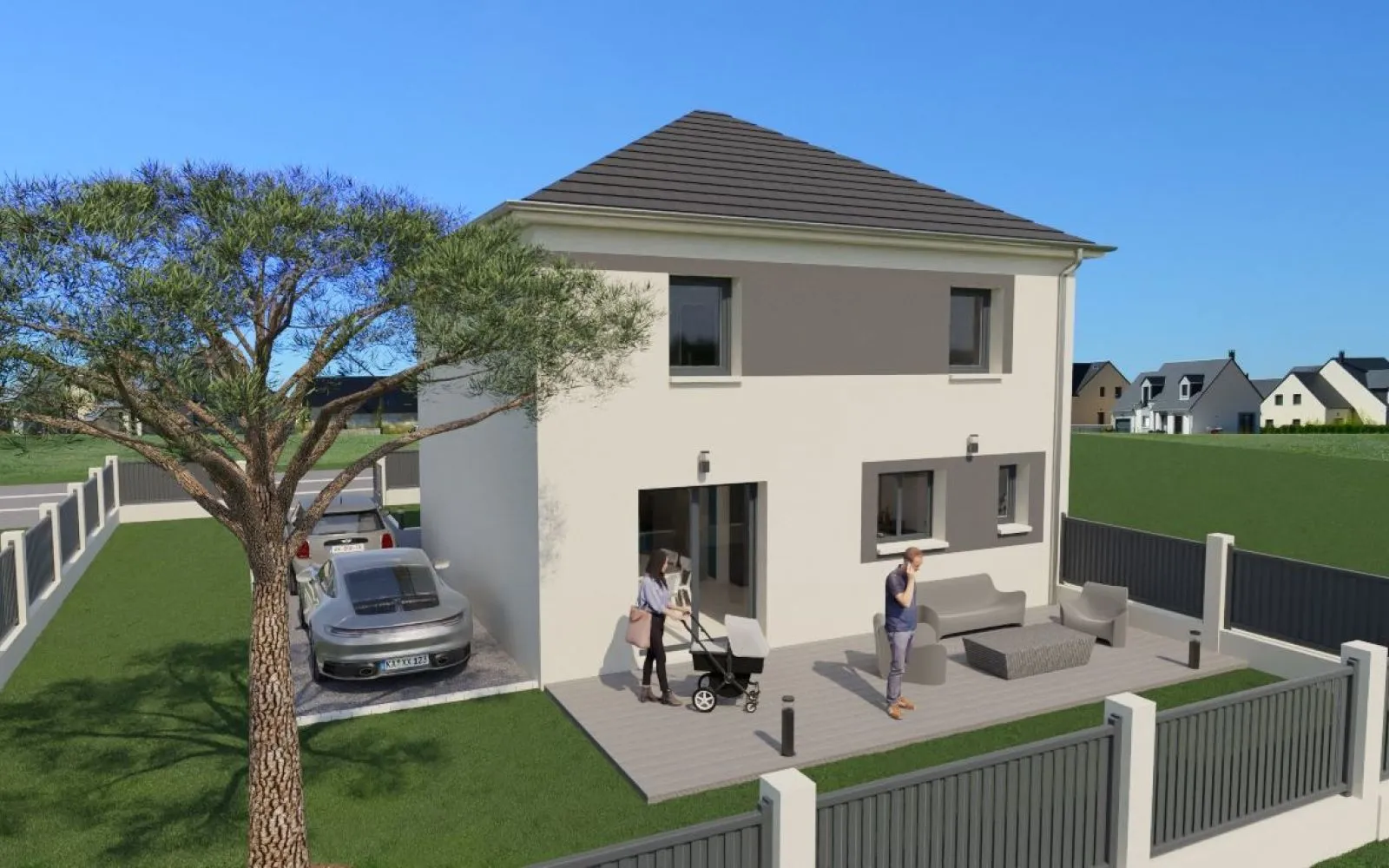 Projet de construction d'une maison 104 m² avec terrain à BOISSISE-LE-ROI (77) à Boissise-le-Roi — photo 1