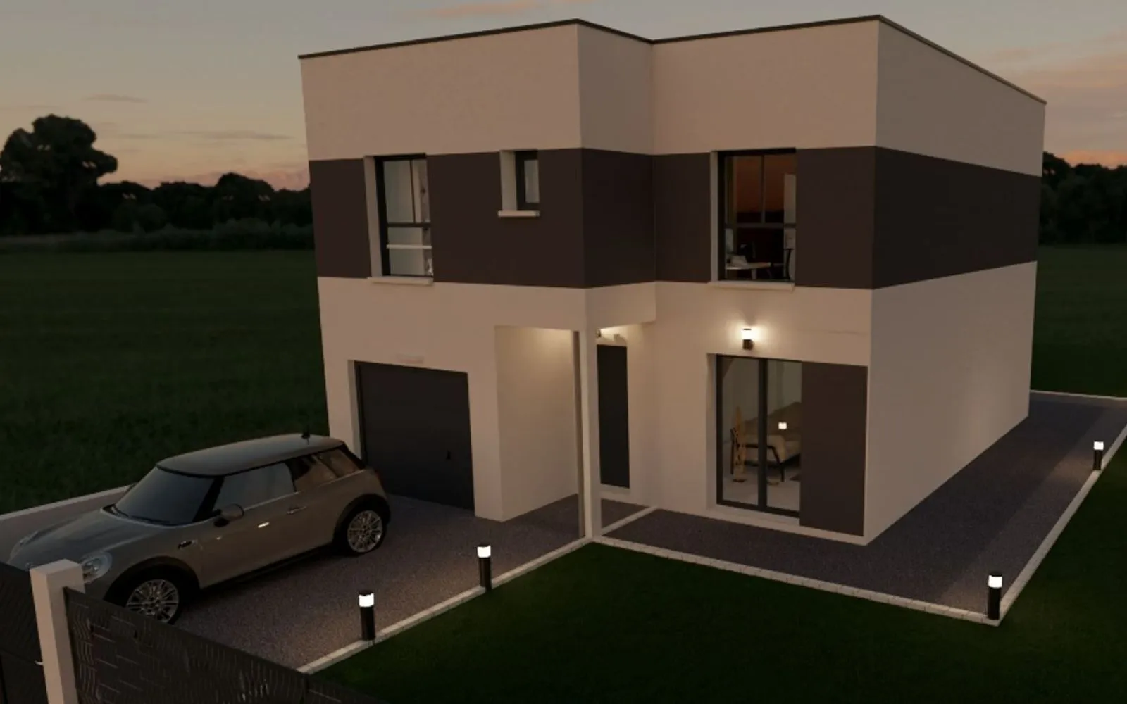 Projet de construction d'une maison R+1 TOIT PLAT de 95 m² à MORANGIS (91) à Morangis — photo 2