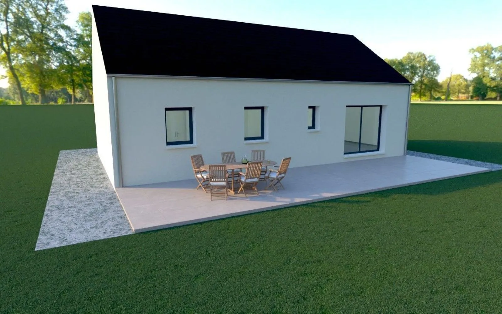 Projet de construction d'une maison 90 m² avec terrain à SAINT-CYR-SOUS-DOURDAN (91) à Saint-Georges-Motel — photo 2