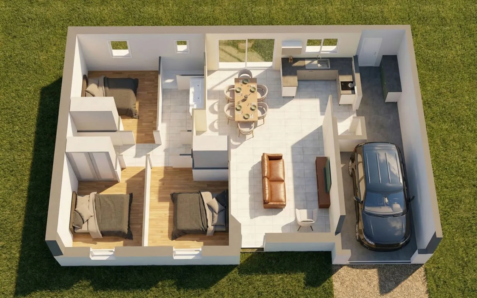 Projet de construction d'une maison 81 m² avec terrain à BONCHAMP-LES-LAVAL (53) à Bonchamp-lès-Laval — photo 3