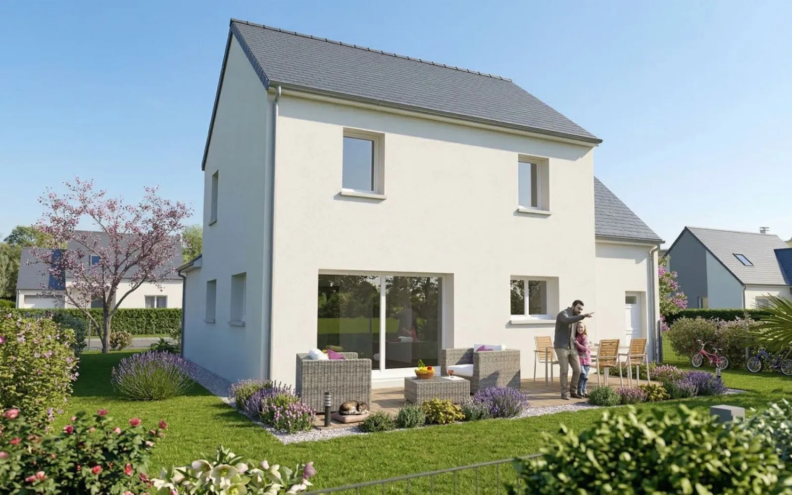 Projet de construction d'une maison 108 m² avec terrain à ASTILLE (53) à Astillé — photo 2