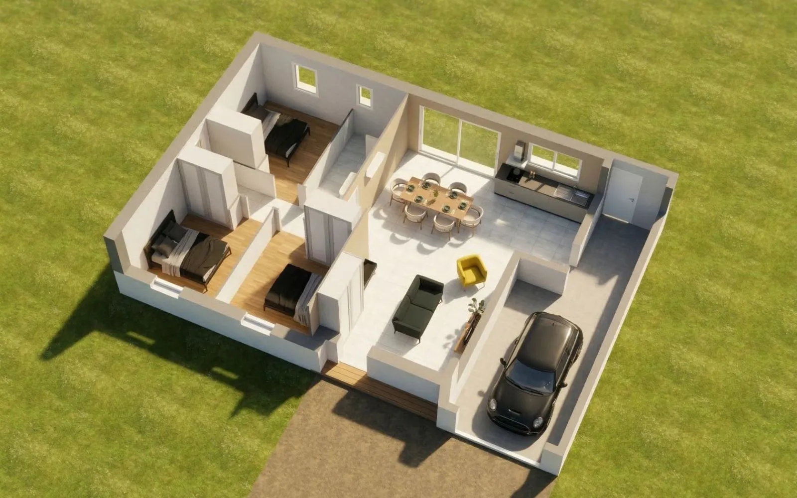 Projet de construction d'une maison 80 m² avec terrain à ENTRAMMES (53) à Entrammes — photo 3