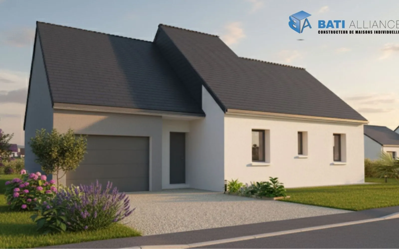 Projet de construction d'une maison 80 m² avec terrain à AMBRIERES-LES-VALLEES (53) à Ambrières-les-Vallées — photo 1