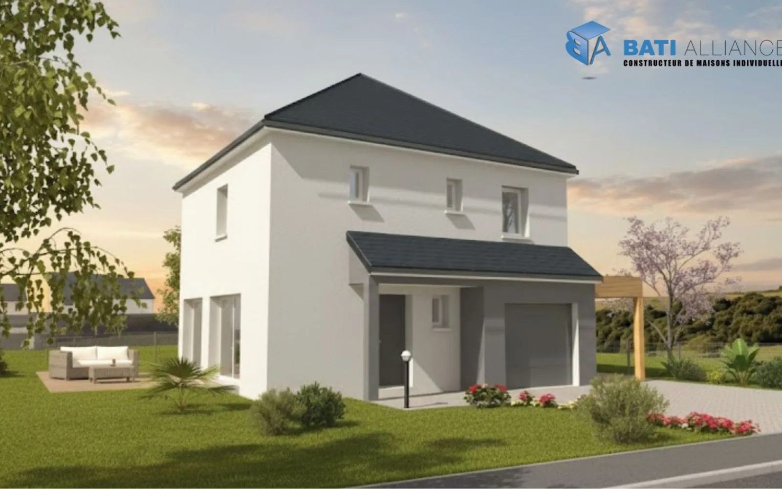 Projet de construction d'une maison 103 m² avec terrain à AHUILLE (53) à Ahuillé — photo 1