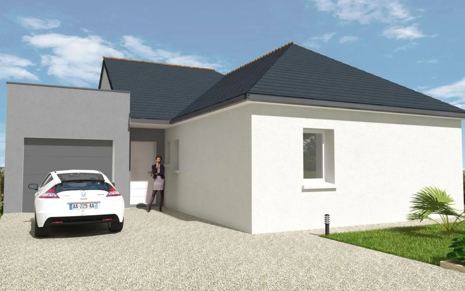 Projet de construction d'une maison 83 m² avec terrain à LA GRAVELLE (53) à La Gravelle — photo 1