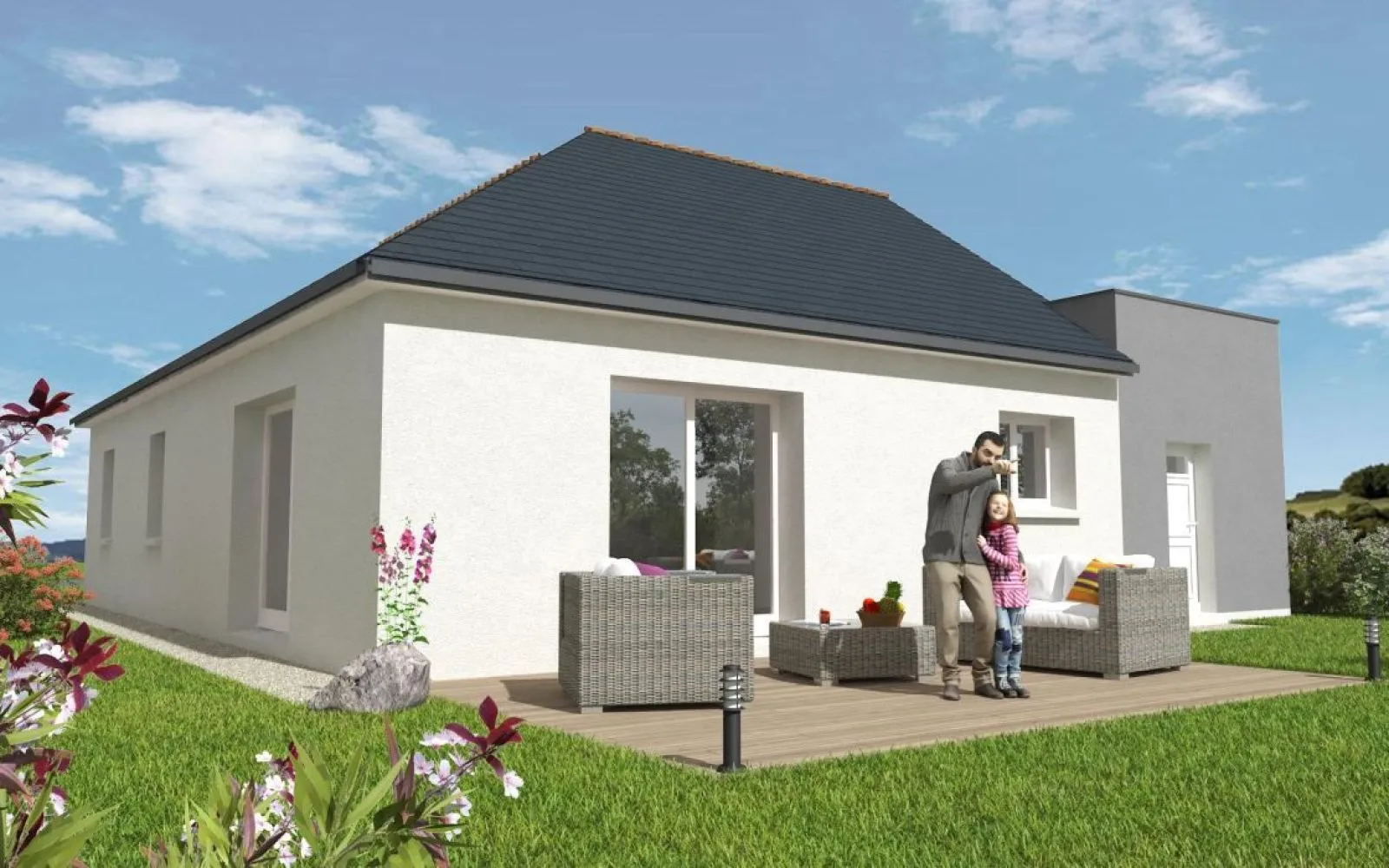 Projet de construction d'une maison 83 m² avec terrain à LA GRAVELLE (53) à La Gravelle — photo 2