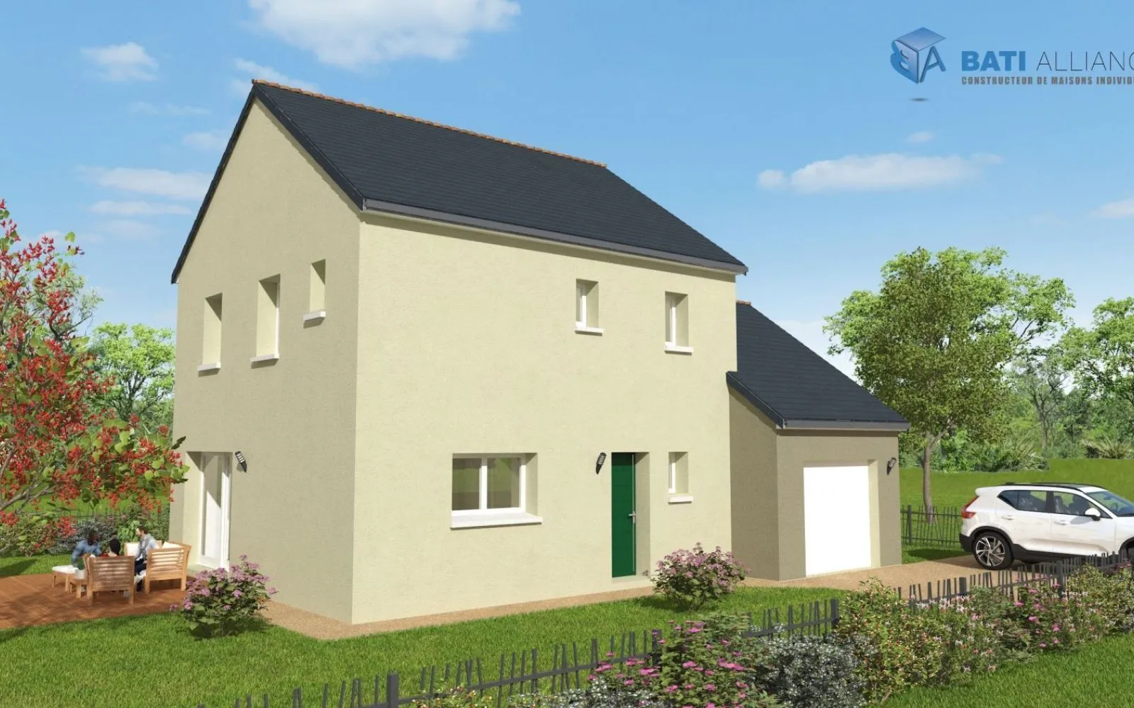 Projet de construction d'une maison 93 m² avec terrain à LASSAY-LES-CHATEAUX (53) à Lassay-les-Châteaux — photo 1