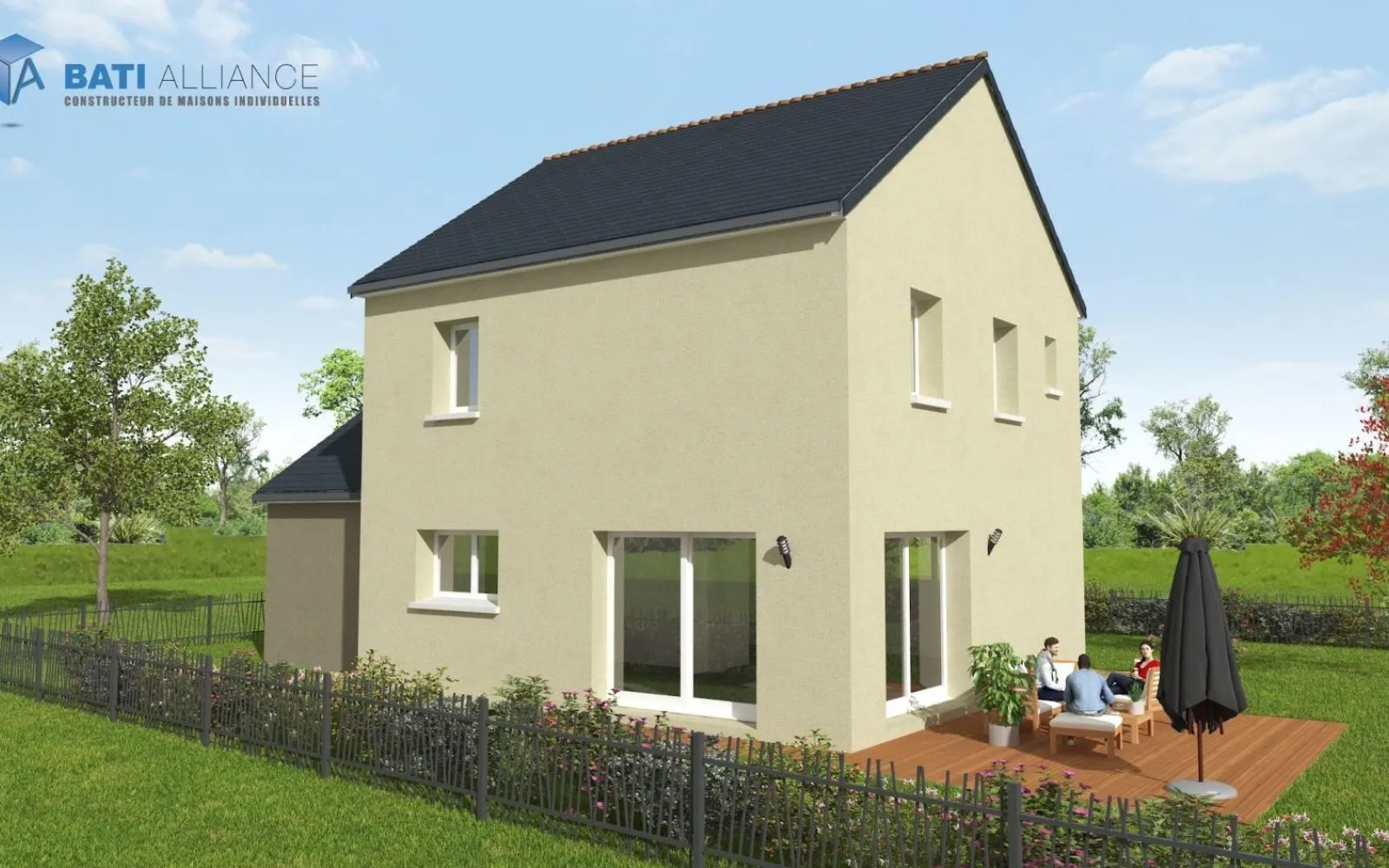 Projet de construction d'une maison 93 m² avec terrain à LASSAY-LES-CHATEAUX (53) à Lassay-les-Châteaux — photo 2