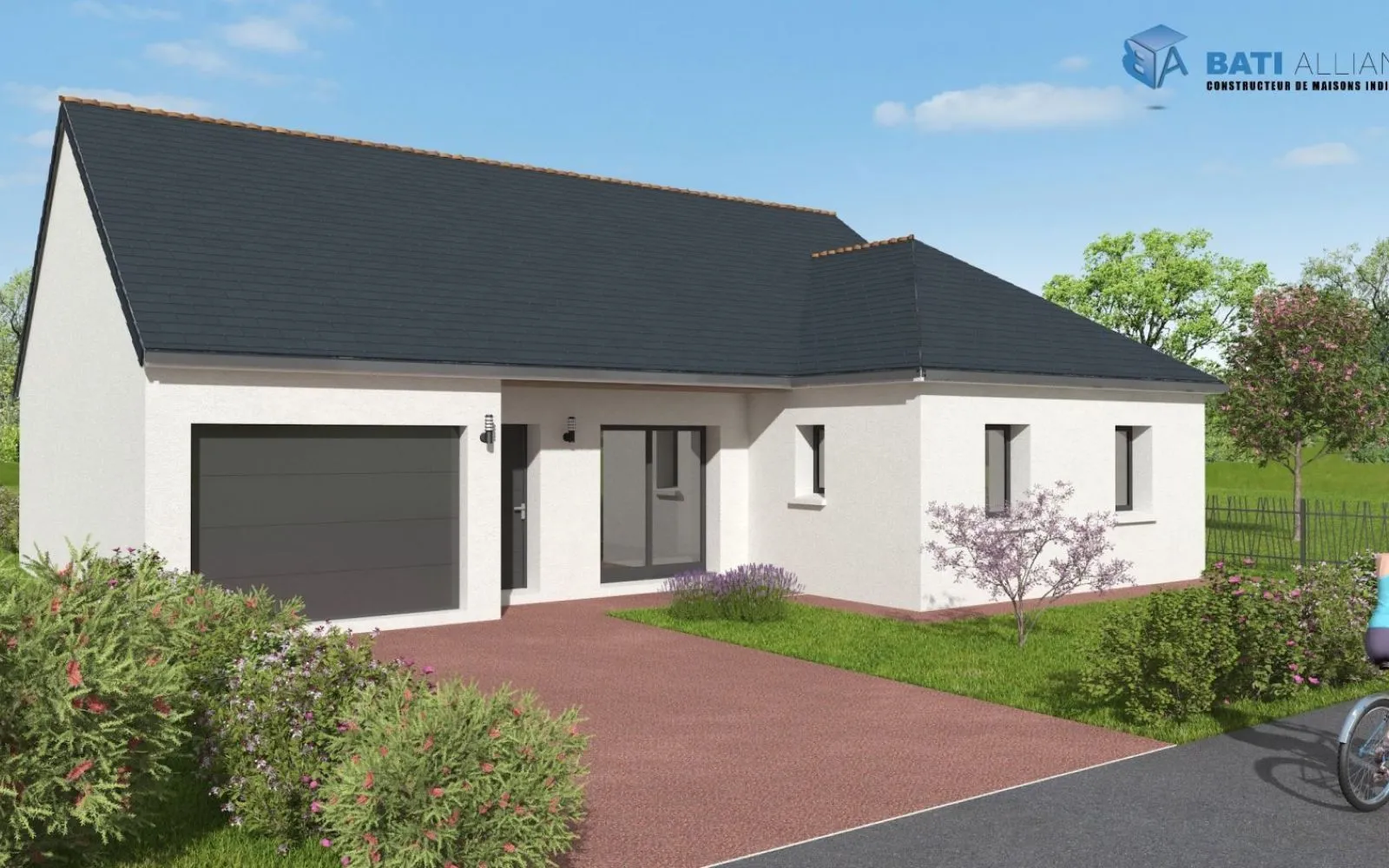 Projet de construction d'une maison 99 m² avec terrain à QUELAINES-SAINT-GAULT (53) à Quelaines-Saint-Gault — photo 1