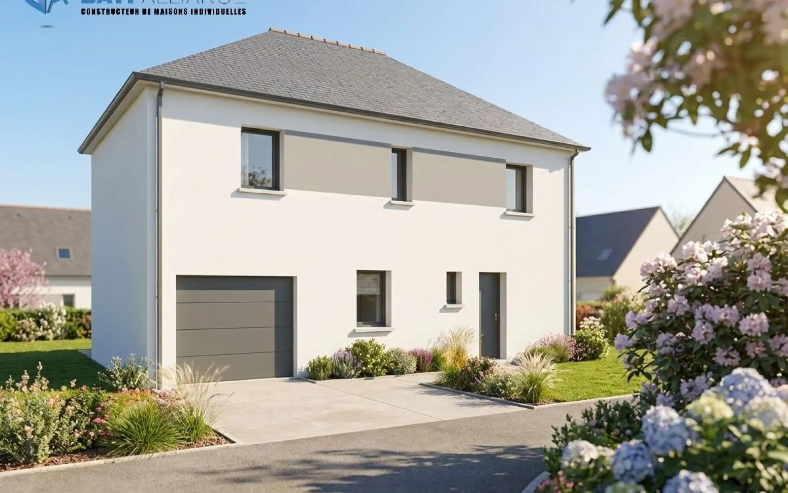 Projet de construction d'une maison 99 m² avec terrain à LE GENEST-SAINT-ISLE (53) à Le Genest-Saint-Isle — photo 1
