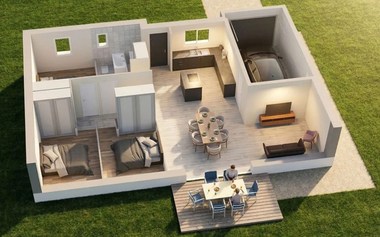 Projet de construction d'une maison 85 m² avec terrain à ENTRAMMES (53) à Entrammes — photo 3