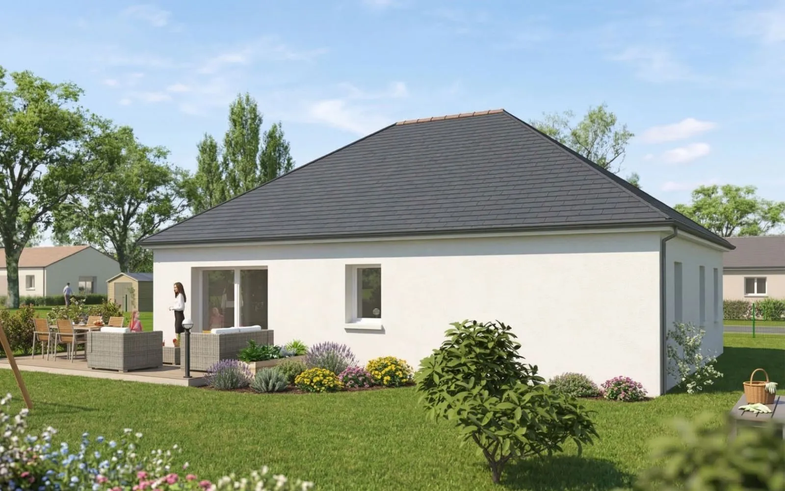 Projet de construction d'une maison 82 m² avec terrain à SAINT-JEAN-SUR-MAYENNE (53) à Saint-Jean-sur-Mayenne — photo 2