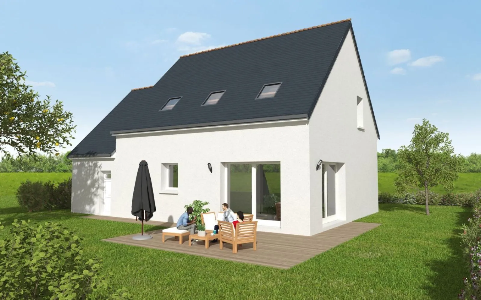 Projet de construction d'une maison 103 m² avec terrain à CHATILLON-SUR-COLMONT (53) à Châtillon-sur-Colmont — photo 2