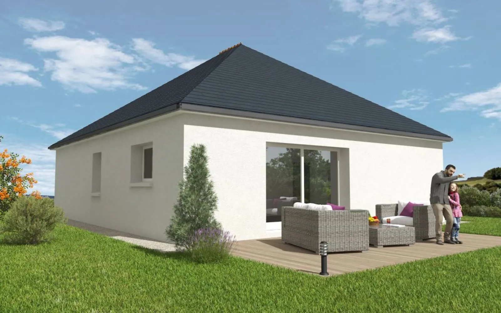 Projet de construction d'une maison 84 m² avec terrain à MESLAY-DU-MAINE (53) à Meslay-du-Maine — photo 2