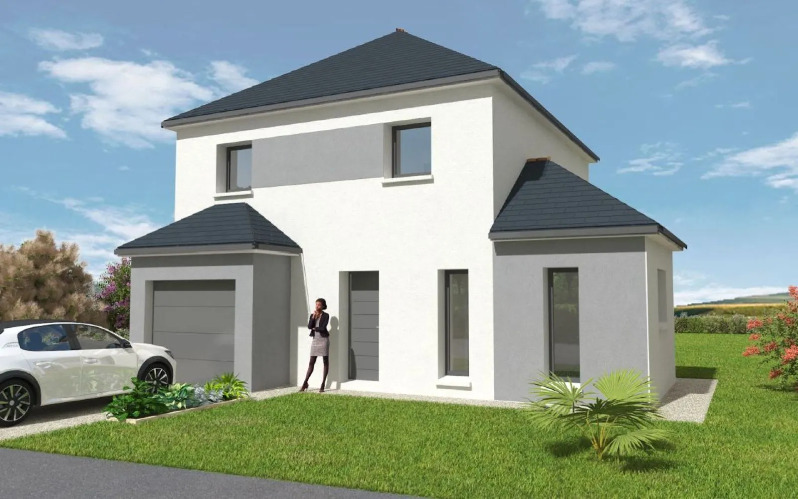 Projet de construction d'une maison 92 m² avec terrain à LOUVERNE (53) à Louverné — photo 1
