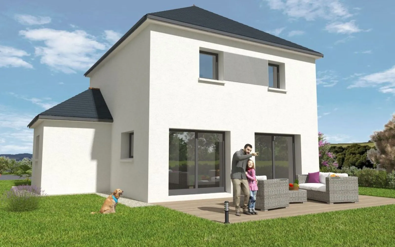 Projet de construction d'une maison 92 m² avec terrain à LOUVERNE (53) à Louverné — photo 2