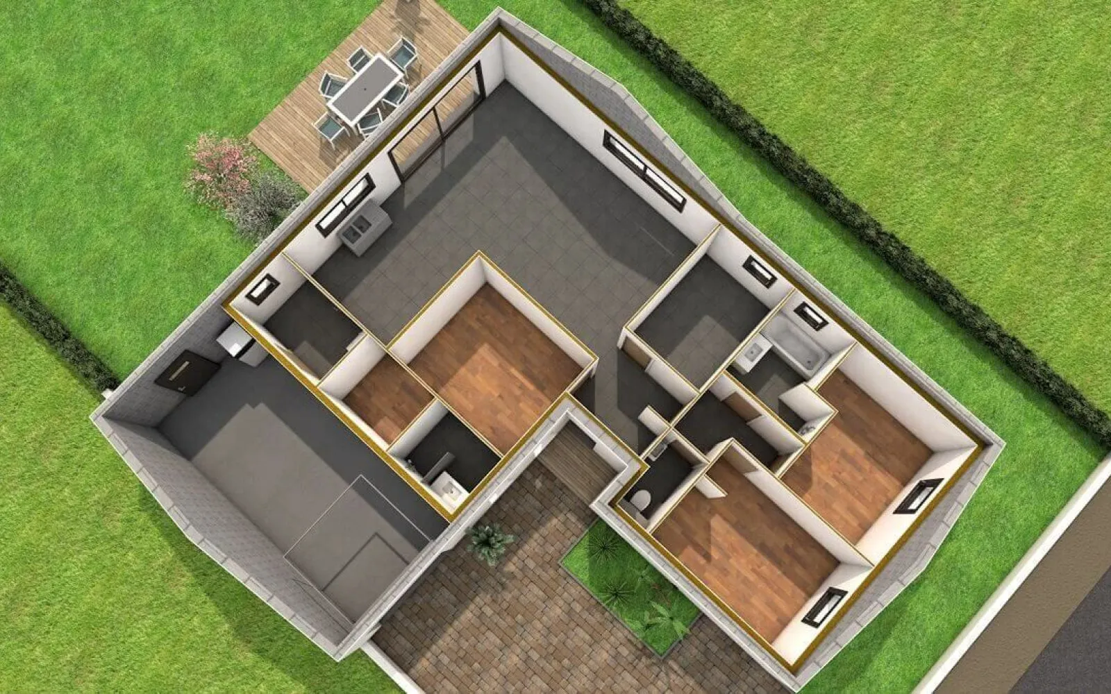 Projet de construction d'une maison 100 m² avec terrain à SAINT-MACAIRE-EN-MAUGES (49) à Saint-Macaire-en-Mauges — photo 3