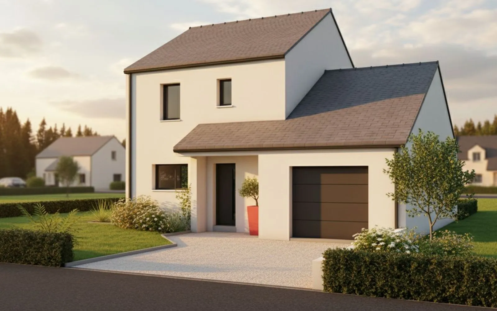 Projet de construction d'une maison 105 m² avec terrain à LONGUENEE-EN-ANJOU (49) à Longuenée-en-Anjou — photo 1