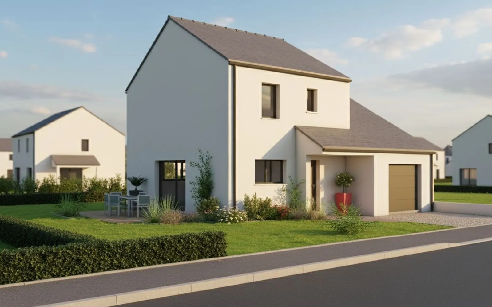 Projet de construction d'une maison 105 m² avec terrain à LONGUENEE-EN-ANJOU (49) à Longuenée-en-Anjou — photo 2