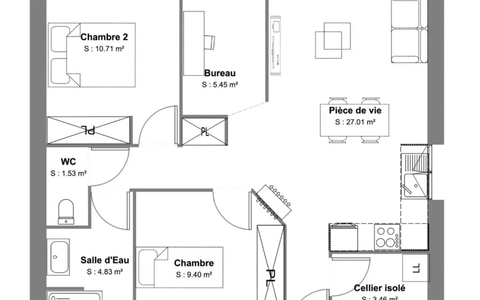 Projet de construction d'une maison 62.45 m² avec terrain à FRANCOIS (79) à François — photo 6