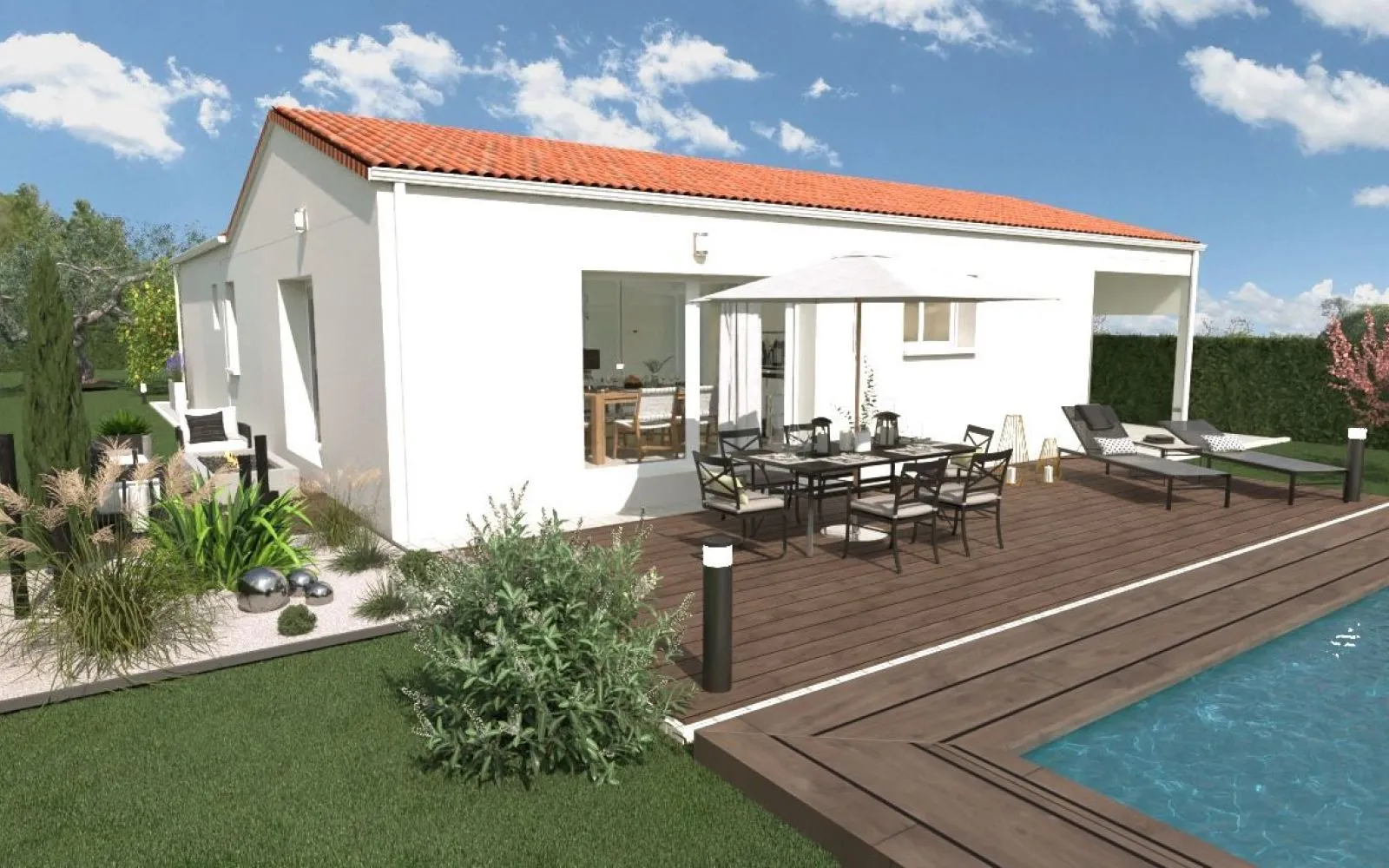 Projet de construction d'une maison 101.93 m² avec terrain à GERMOND-ROUVRE (79) à Germond-Rouvre — photo 2