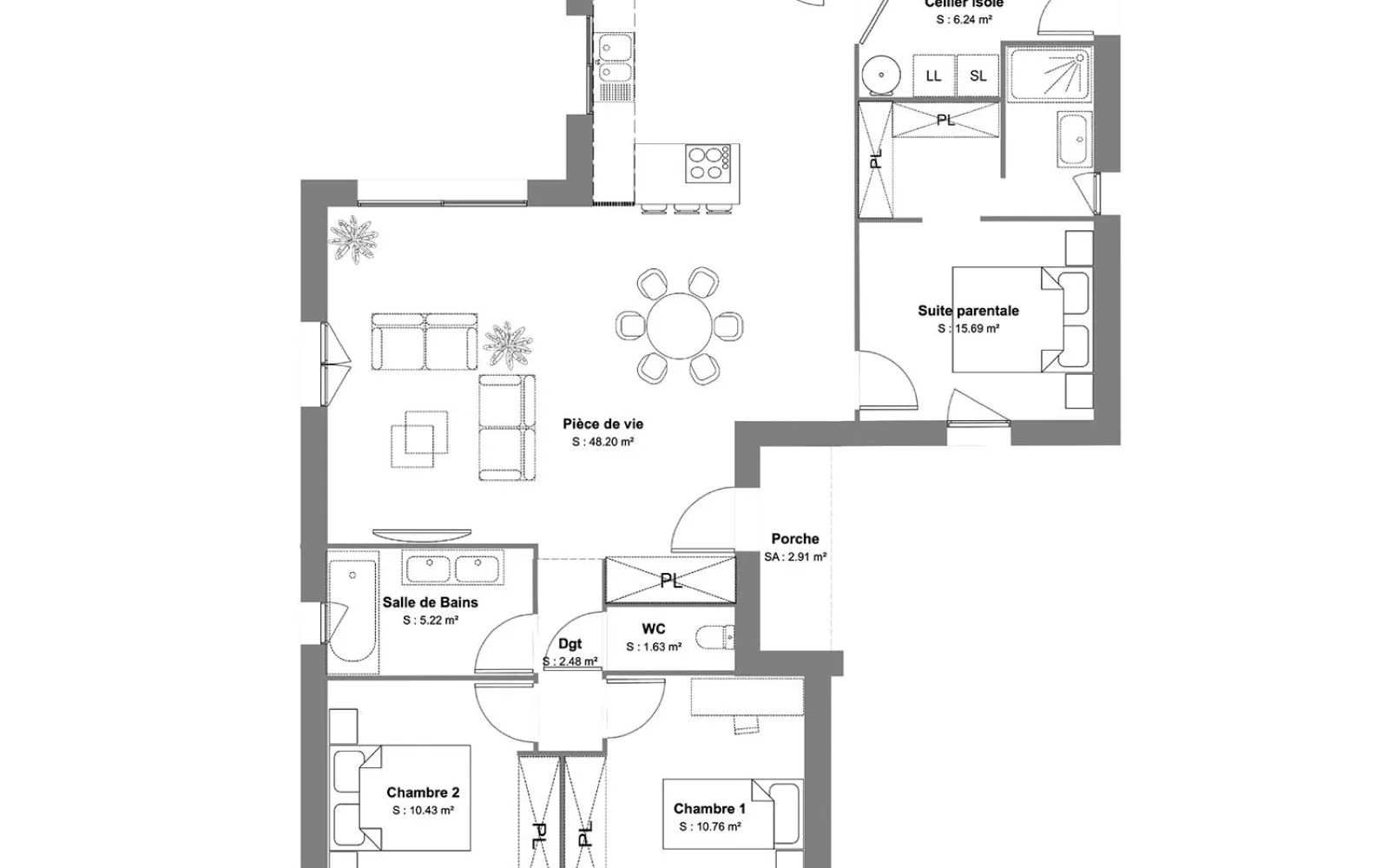 Projet de construction d'une maison 100.65 m² avec terrain à LE BOURDET (79) à Le Bourdet — photo 6