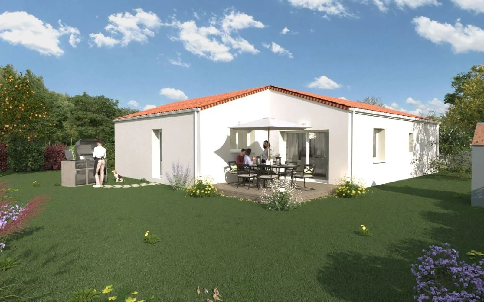 Projet de construction d'une maison 100.65 m² avec terrain à LE BOURDET (79) à Le Bourdet — photo 2
