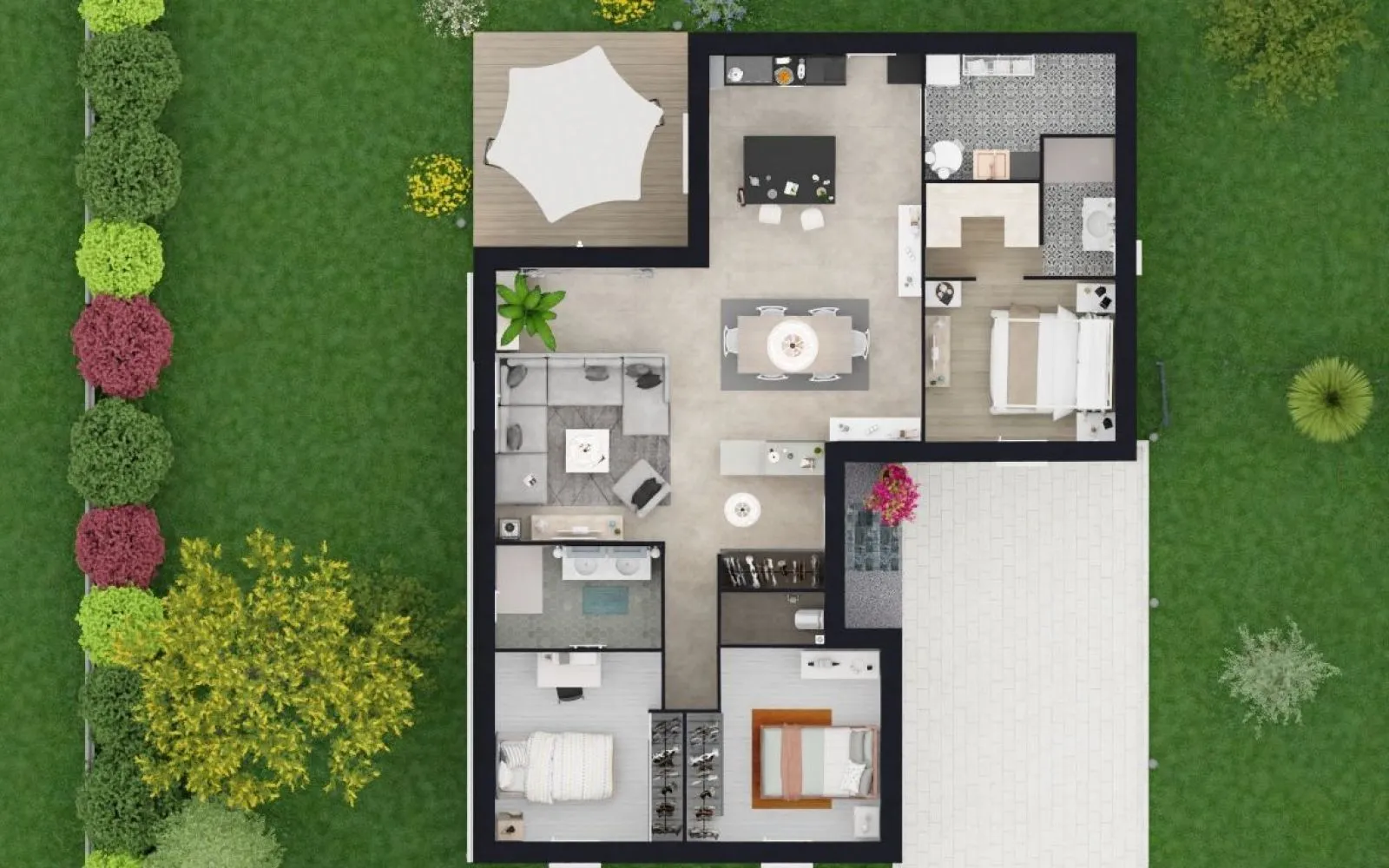 Projet de construction d'une maison 100.65 m² avec terrain à LE BOURDET (79) à Le Bourdet — photo 5
