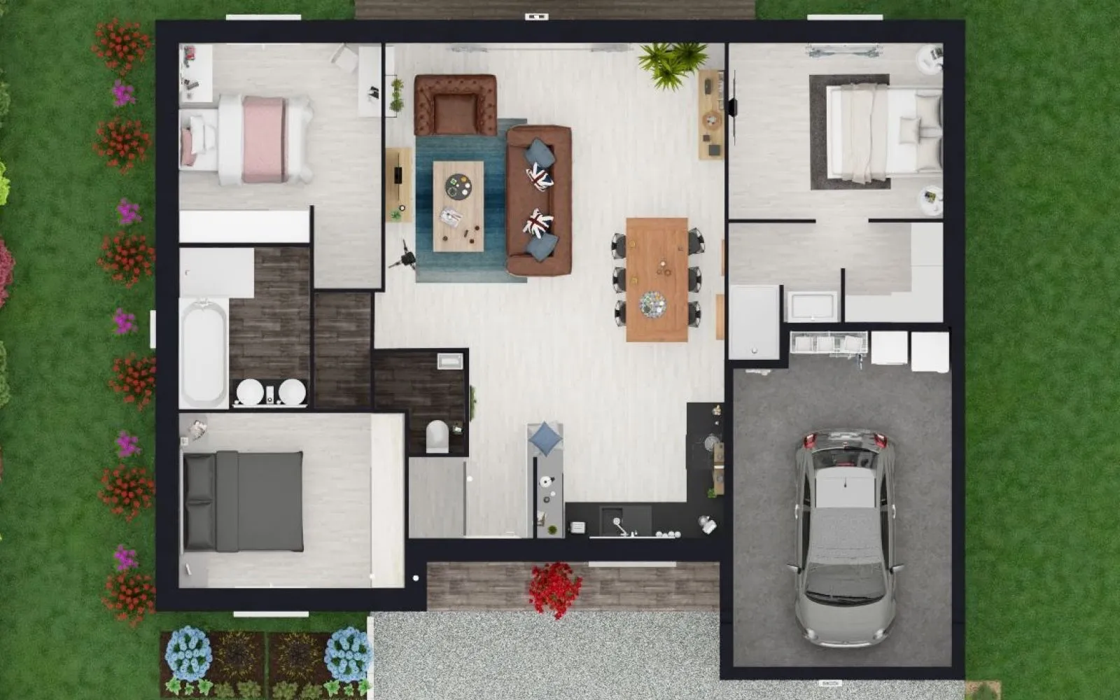Projet de construction d'une maison 86.35 m² avec terrain à LE BOURDET (79) à Le Bourdet — photo 5