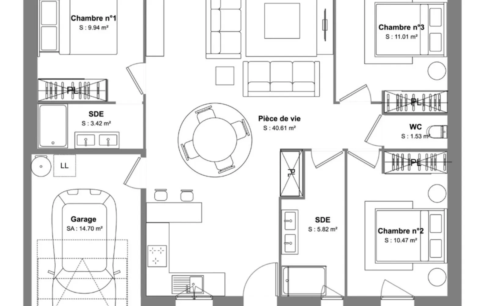 Projet de construction d'une maison 80.73 m² avec terrain à FRANCOIS (79) à François — photo 6